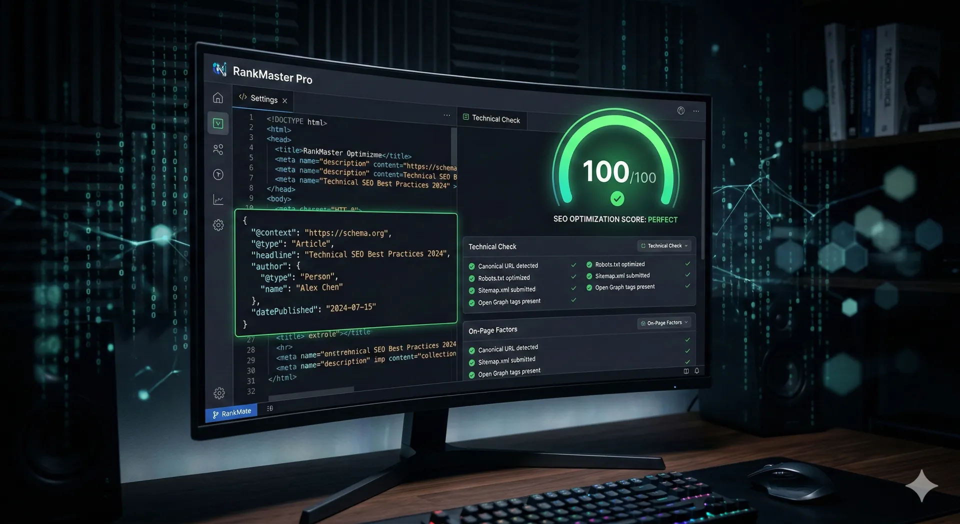 Rankmath SEO eklentisi kullanılarak teknik arama motoru optimizasyonunun yapılması.