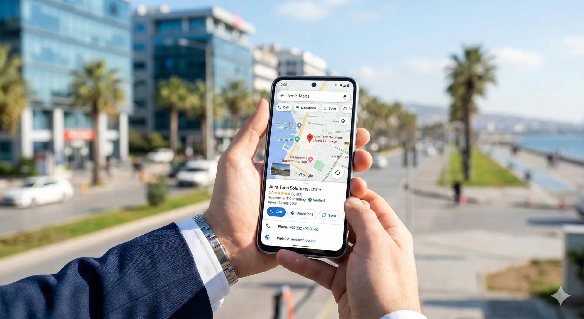 İzmir işletmeleri için Google İşletme Profili ve yerel SEO görünürlüğü.