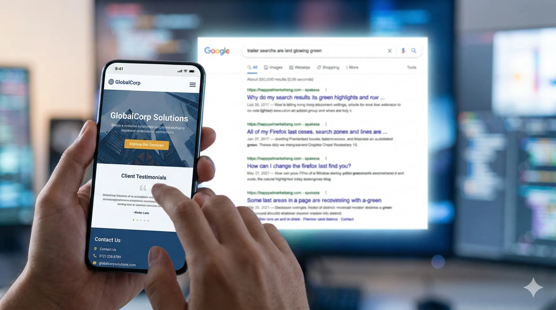 SEO ve %100 mobil uyumlu (responsive) profesyonel kurumsal web sitesi örneği.